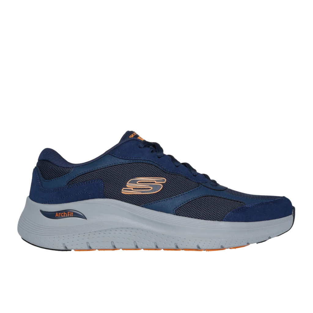 Skechers-Arch-Fit-2-0-The-Keep-232702-NVOR-Navy-Orange-Mens-Sneaker-a-newshoes-ie__67734-1 Arch Fit 2.0 - The Keep Bleu – Image 1